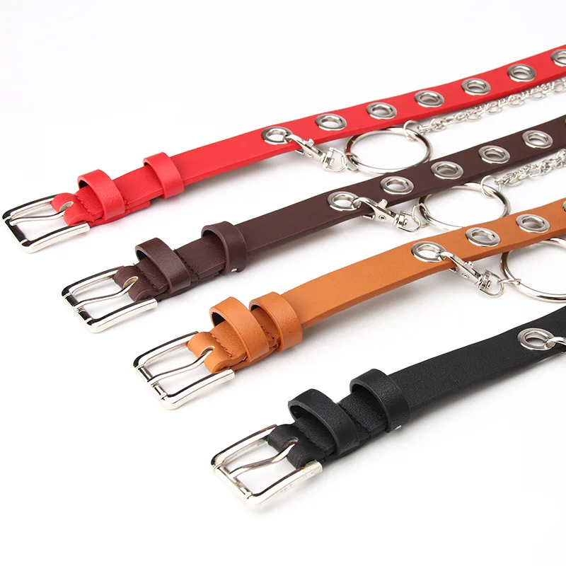 

MY23 Taobao convex belt fashion fashion punk style women's belt chain belt belt belt