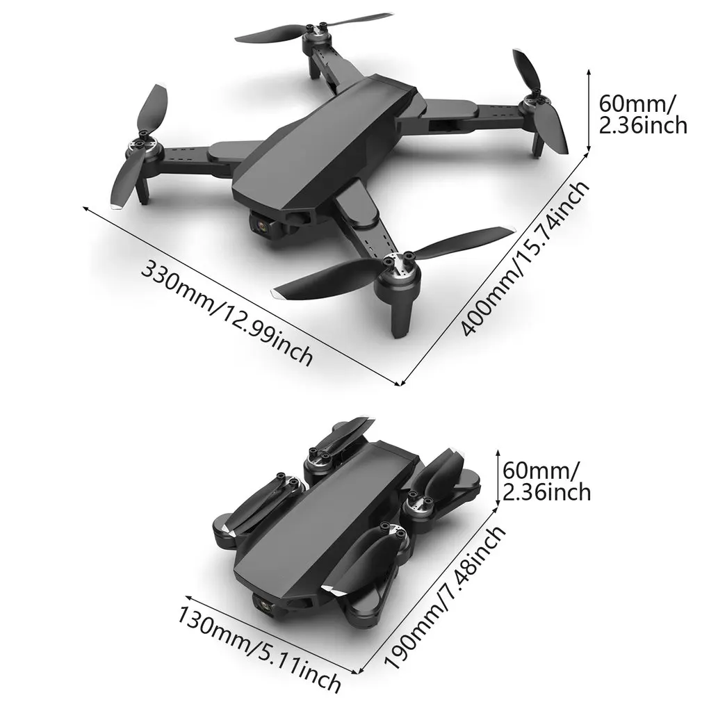 

S19 Mini GPS UAV 4K Dual High Definition Camera Professional Aerial Brushless Motor Foldable Four Axis Aircraft