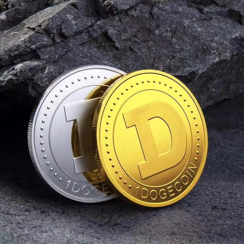 

Gold/Silver Plated Bitcoin Dogecoin Currency Coin Commemorative Coins Wow Dog Pattern Souvenir Collection Gifts Art Collectible