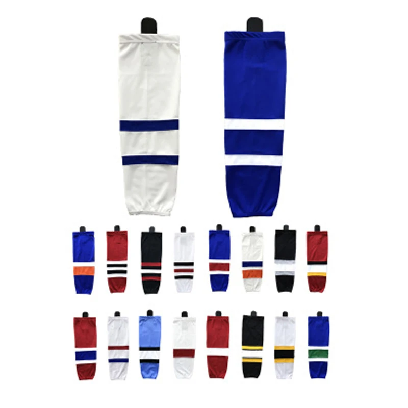 HS100 Series high quality Team Color Dry Fit Ice Hockey Practice Socks/gaiter for Men & Boy-Senior & Junior-Adult & Youth