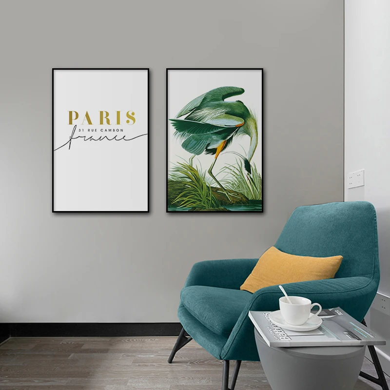 Скандинавские животные Птица Фламинго Искусство Холст Картина печать плакат