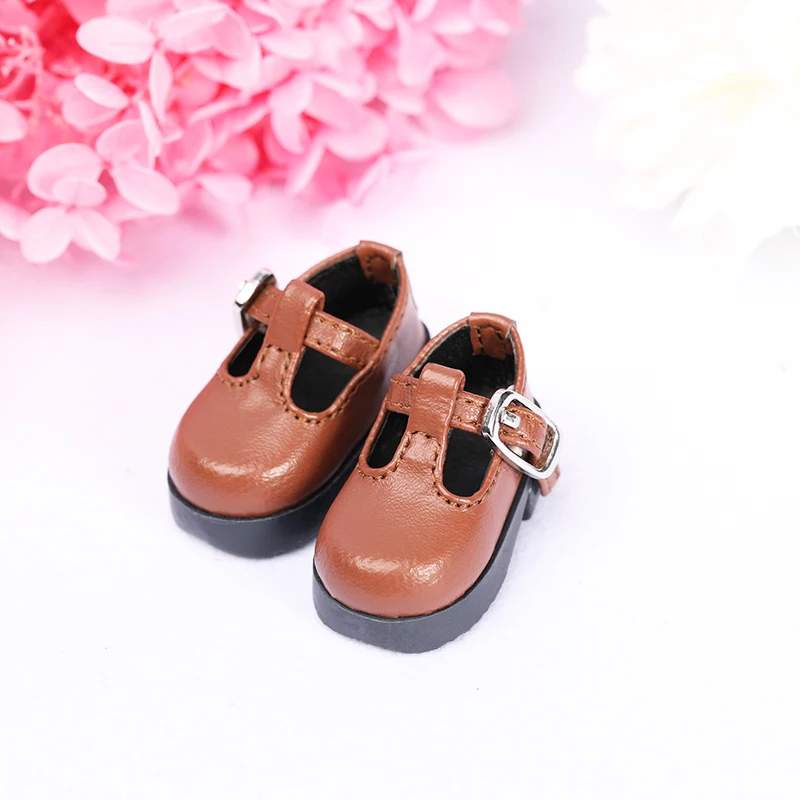 BJD Кукла SD кукла 1 / 6 обувь для куклы коричневая на плоской подошве с пуговицами