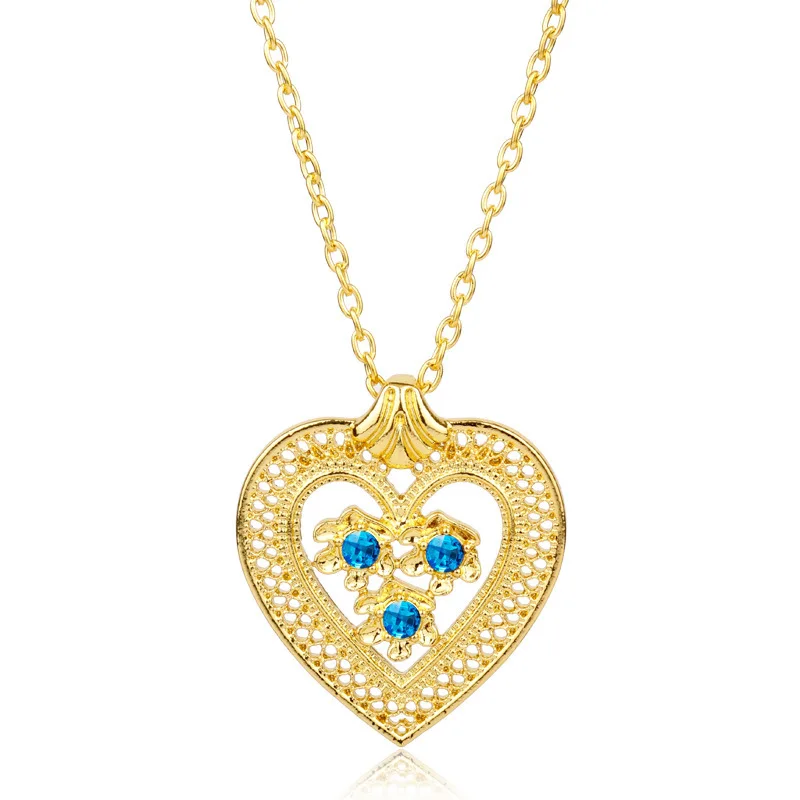 Ожерелье Стразы с сердцем и полым цветком для женщин подвеска чокер ювелирные