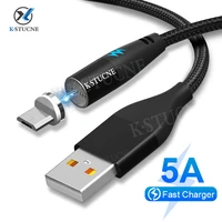 kstucne magnetic fast charging usb type c micro usb data charging mobile phone cable usb cord for iphone xiaomi samsung oneplus