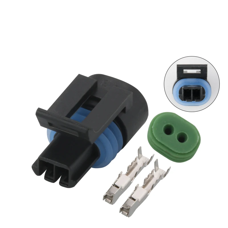 1 компл. Delphi 2 Pin Way female Metri-Pack auto EFI sensor plug разъем датчика температуры воды 12162193 -