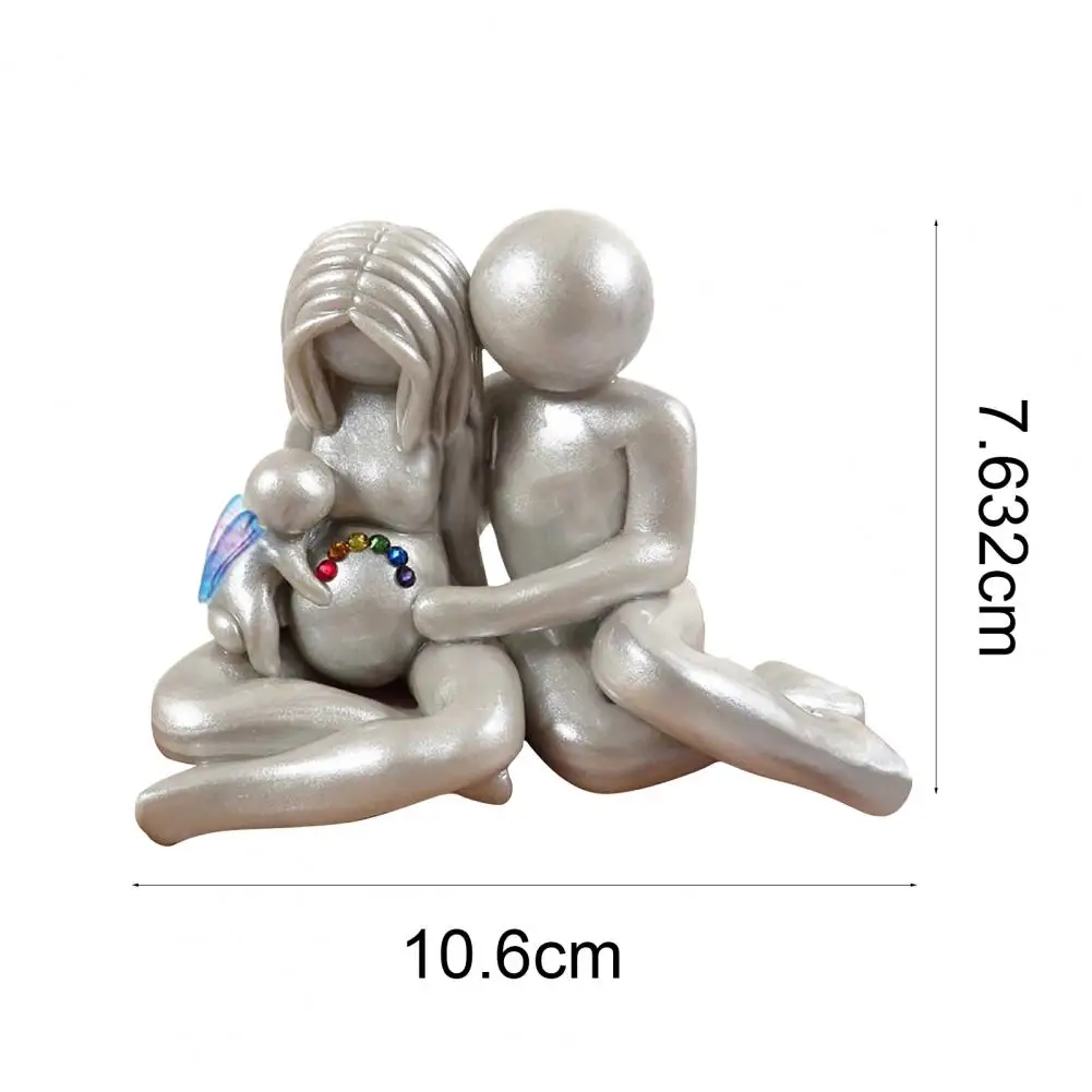 

Family Figurines Wide Application Abstract Resin Parents Kids Figurine Art Ornament for Home Decor Figurines and miniatures