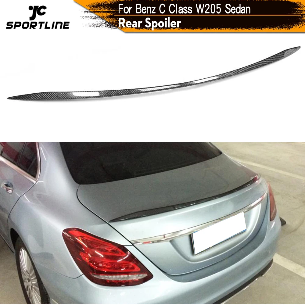 

Углеродного волокна/FRP задний спойлер крыло для Mercedes Benz W205 спойлер C Class C180 C200 C250 C63 Седан 4-дверный 2015 - 2017