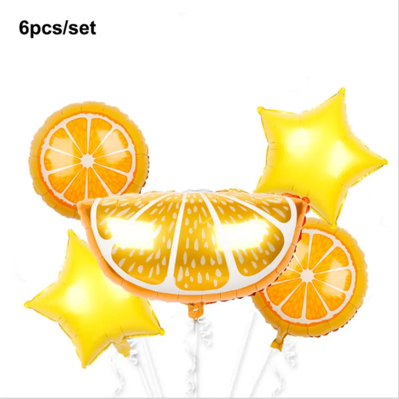 Новый Фруктовый Набор алюминиевая пленка воздушный шар лето фрукты вечеринка