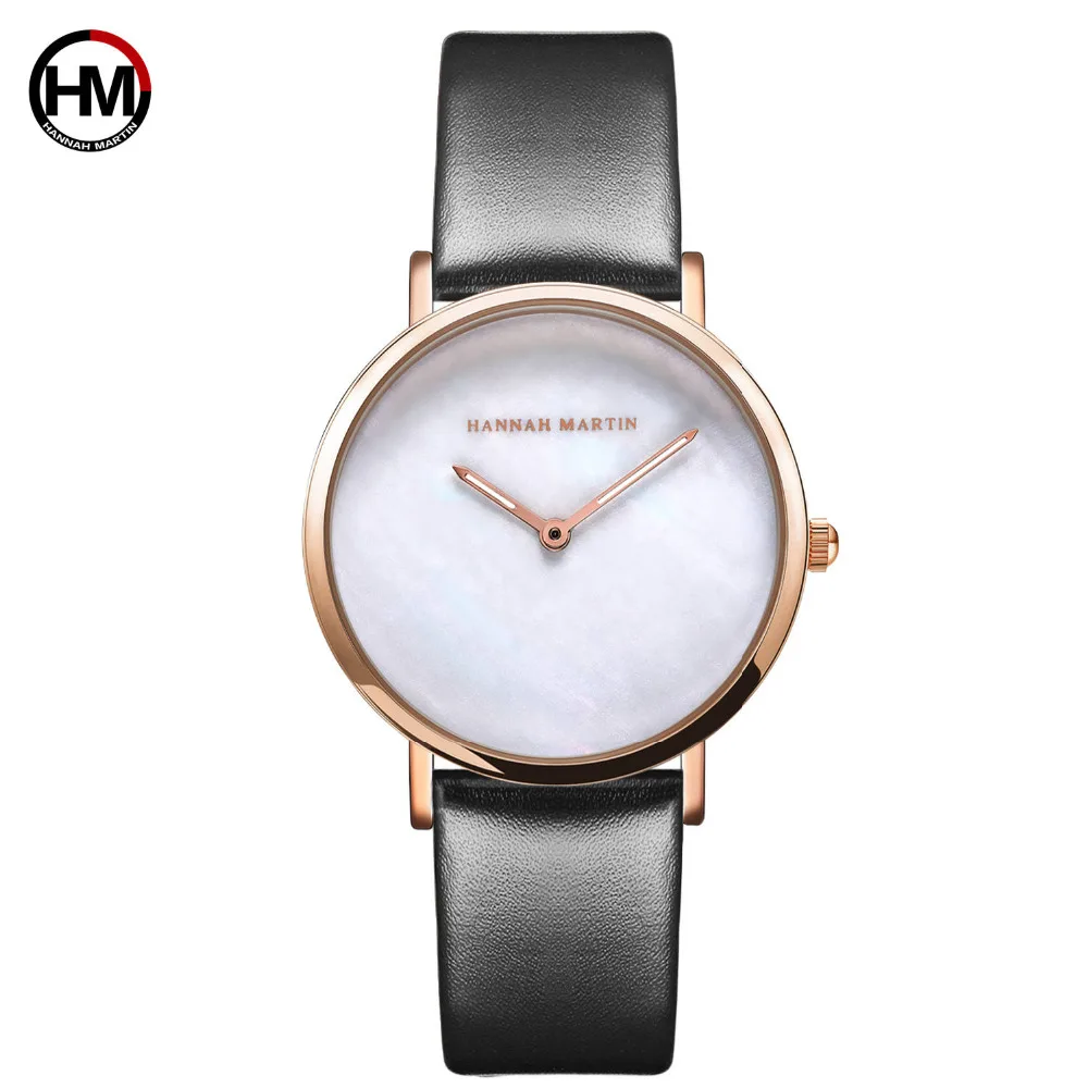 Часы наручные женские с японским кварцевым механизмом простые брендовые