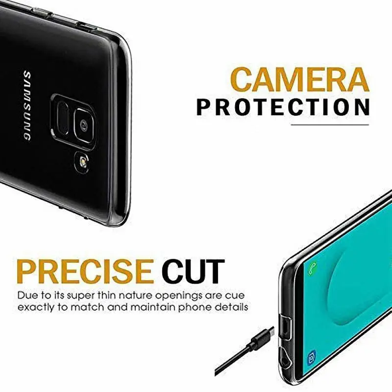 Мягкий силиконовый чехол для телефона Samsung Galaxy J6 Plus Prime 2018 TPU задняя крышка