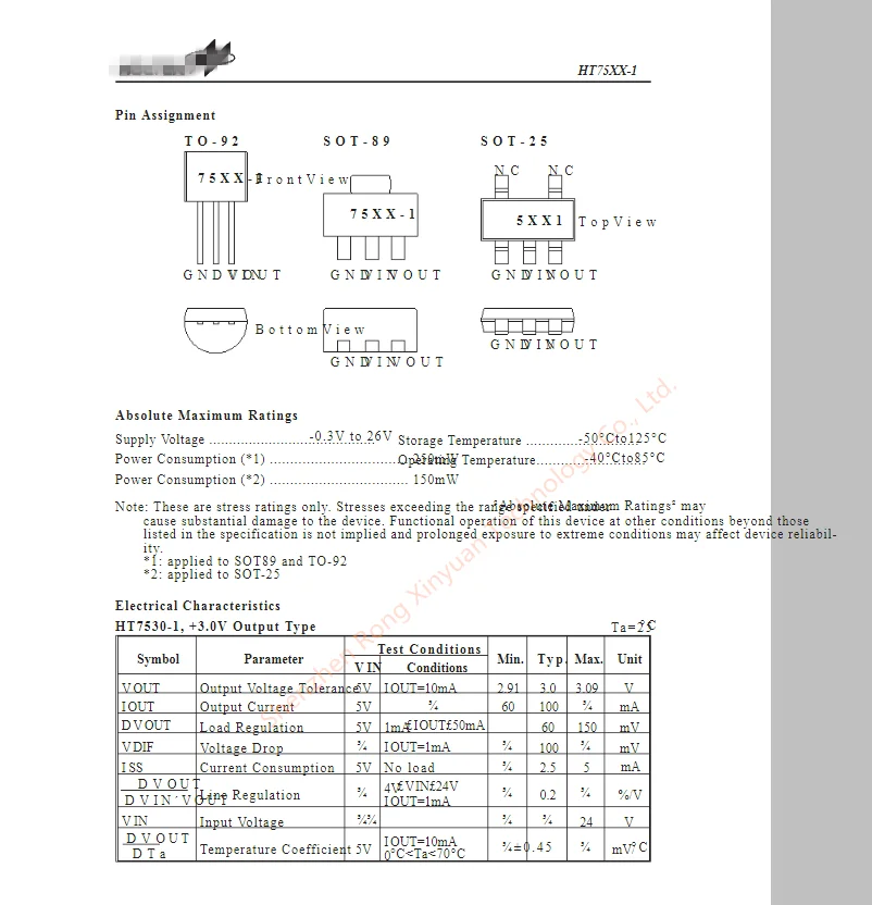HT7550 1 7550 HT7533 7533 HT7536 7536 СОТ 89 100mA низкая Мощность LDO 100% Новый оригинальный|Аксессуары
