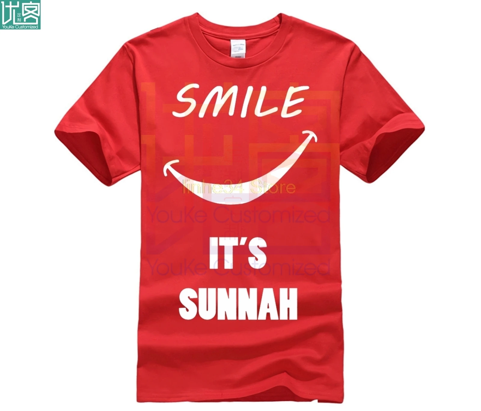 Young Fashion Funny T Shirts Cotton Men Clothing Islamic Novelty Gift T-Shirt SMILE Design Hot Sale Top Tees | Мужская одежда