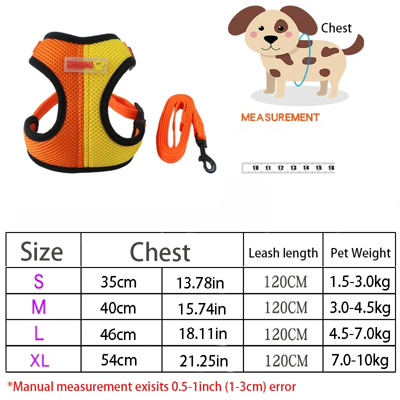 Поводок для собак Чихуахуа Мопс Маленькие Средние собаки нейлоновая сетка щенок