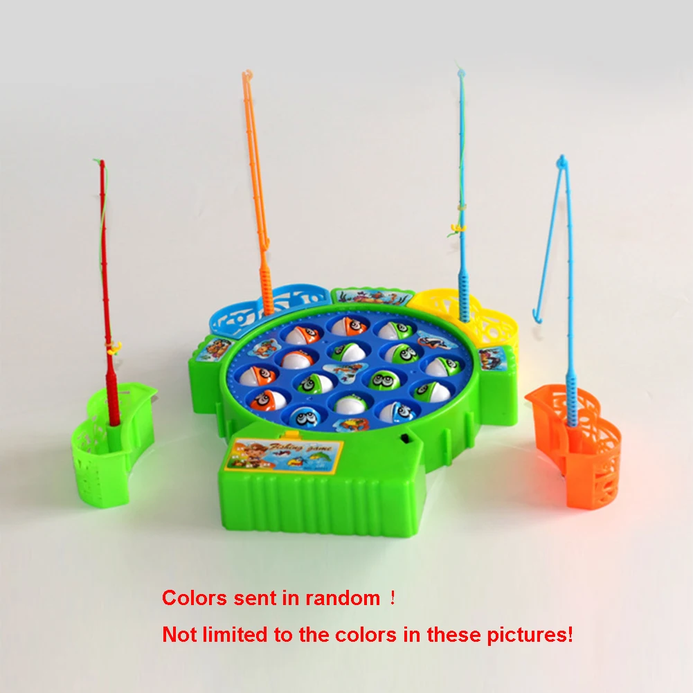 

Rotation Home Kids Children ABS Electric Music Useful Classic Gift Educational Random Color Fishing Toy