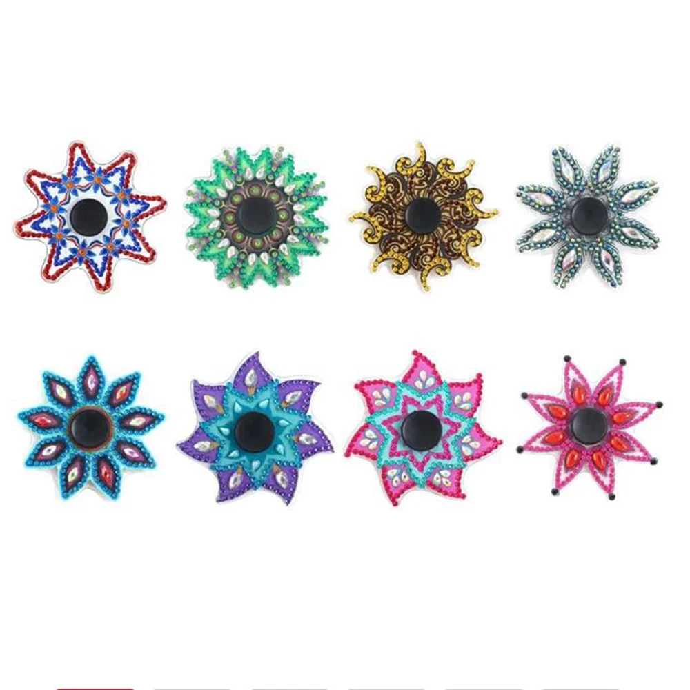 

Двусторонняя алмазная живопись Спиннер 5D мозаика набор для рисования DIY Спиннер для детей и взрослых ремесло игрушки для снятия стресса под...