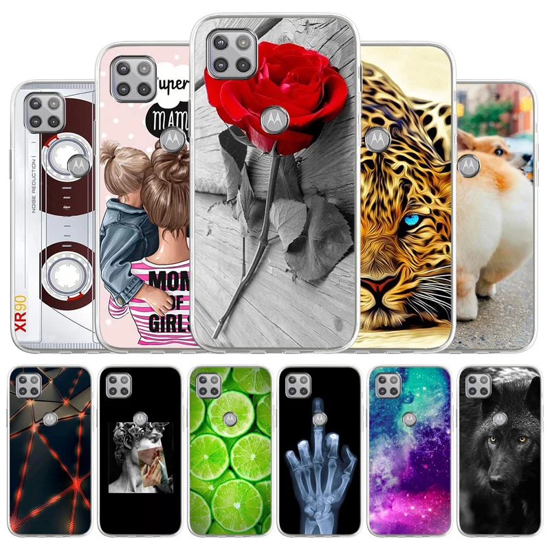 

Phone Case For Moto G7 Plus Case Back Cover Moto G4 Play Silicone Soft TPU Coque For Motorola G100 G Pro Fast Cases Fundas G 5G