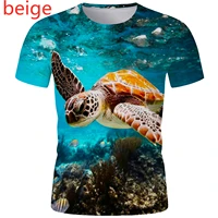 menwomen fashion printing sea turtle t shirt summer cute animal pattern short sleeve casual funny graphic tee