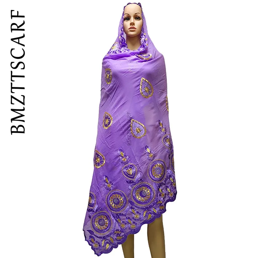 Новая африканская Женская шаль мусульманская вышивка круглый дизайн большой