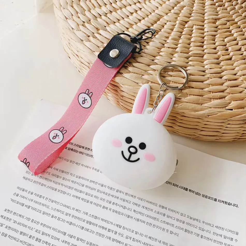 415B Чехол для наушников для AirPods, кожаный чехол с милой звездой для Apple Airpods, 2 чехла, карманная коробка для Earpods, мультяшный чехол с ремешком - Цвет: 415B