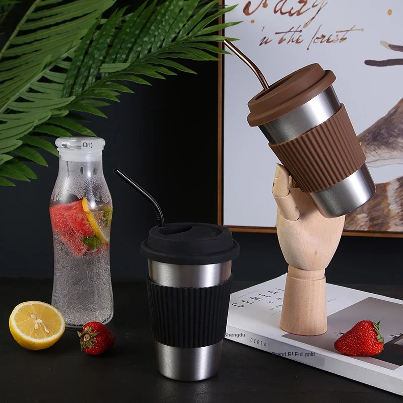 Однослойная чашка для холодных напитков из нержавеющей стали 304 в скандинавском