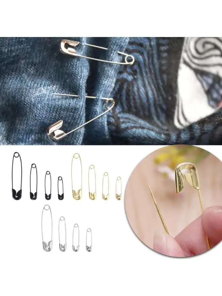 

540pcs Assorted Safety Pins Metal Clips Brooch DIY Sewing Tools Apparel Accessories for Clothing Craft With Box