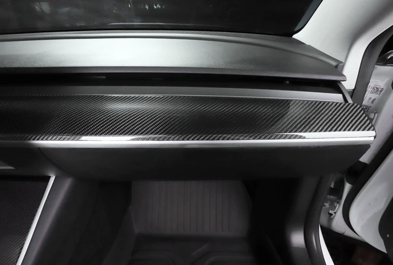 LUCKEASY для Tesla модель 3- Автомобильный Центральный контроль истинное углеродное волокно приборная панель