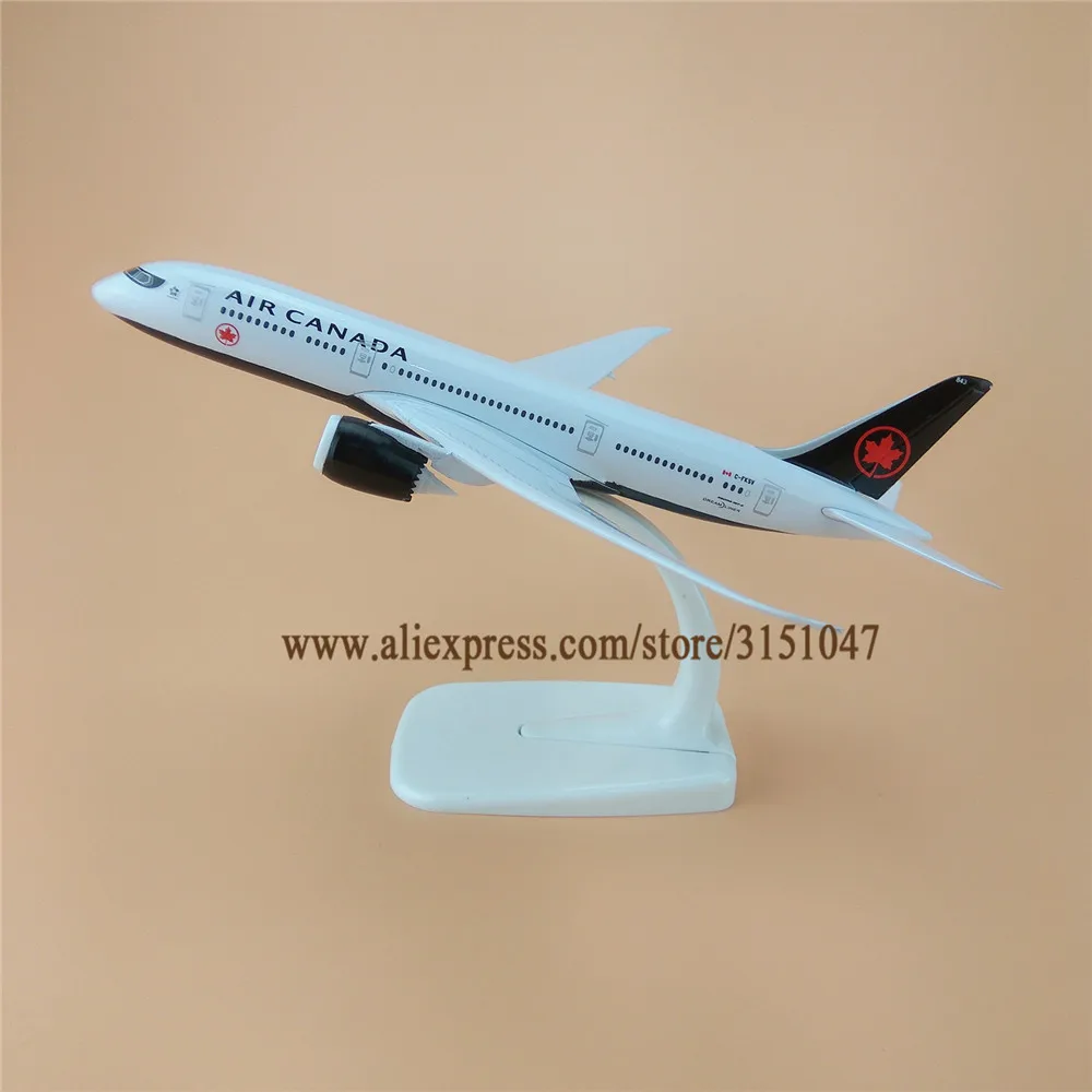 Новинка 20 см Black Air Canada Airlines B787 Boeing 787 Airways модель самолета металлический сплав