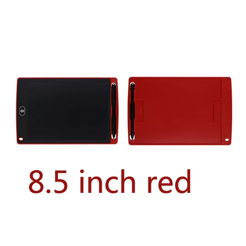 8.5 red Игрушки для рисования 8,5 дюймов/12 дюймов ЖК-дисплей для письма, детская доска, планшет, стирающийся ультратонкий электронный планшет для письма, электронный безбумажный блокнот для рукописного ввода - Цвет: 8.5 red