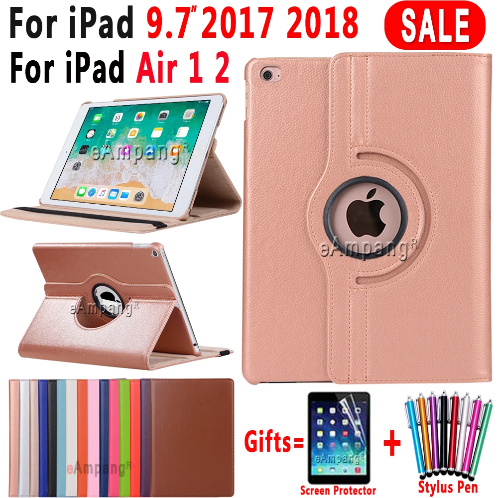 Чехол для iPad 9,7,,, Чехол для iPad Air 2, Air 1, чехол, 5, 6, 5, 6, 6 поколение, чехол, вращающийся на 360 градусов, кожаный смарт-чехол