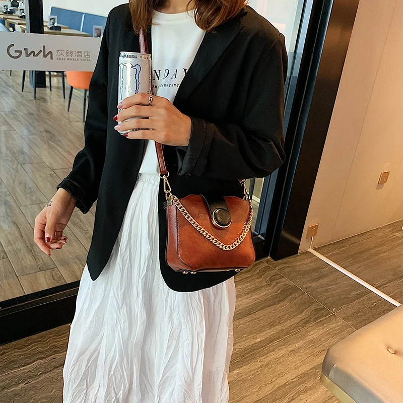 Уличный клатч RUWB для девочек милый Дамский кошелек с цепочками в стиле ретро