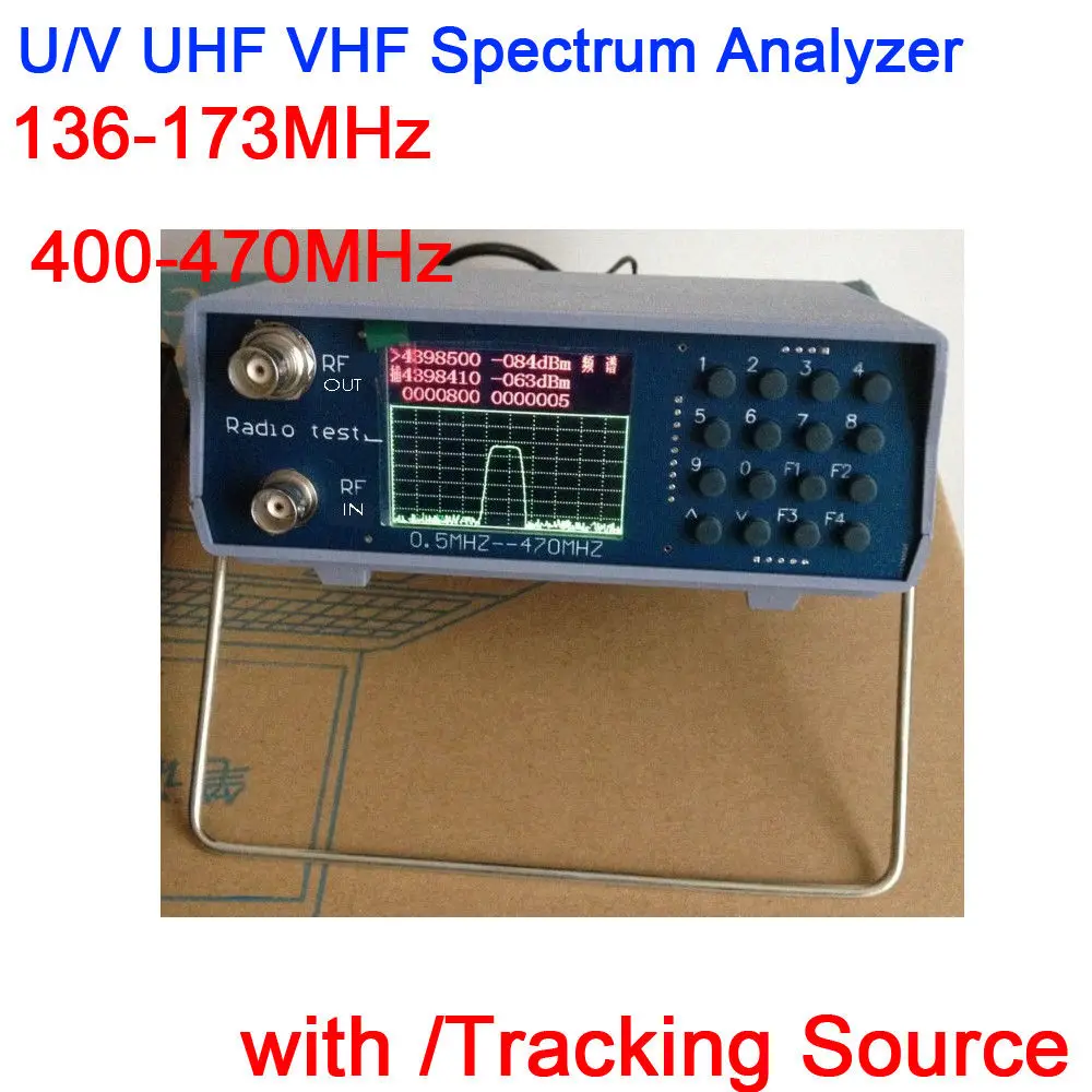 36 173 МГц/400 470 МГц U/V UHF VHF Двухдиапазонный анализатор спектра с источником