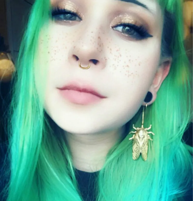 Женские серьги-цикады ручной работы 2023 |