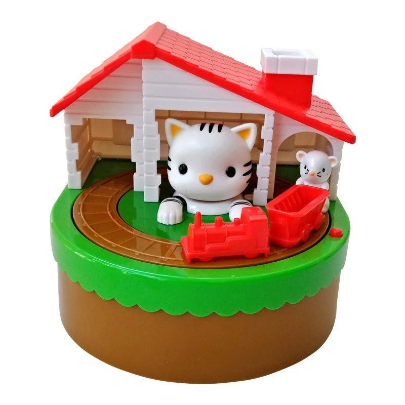 Электронная Копилка милая мышь и кошка коробка для денег сохранения Настольная