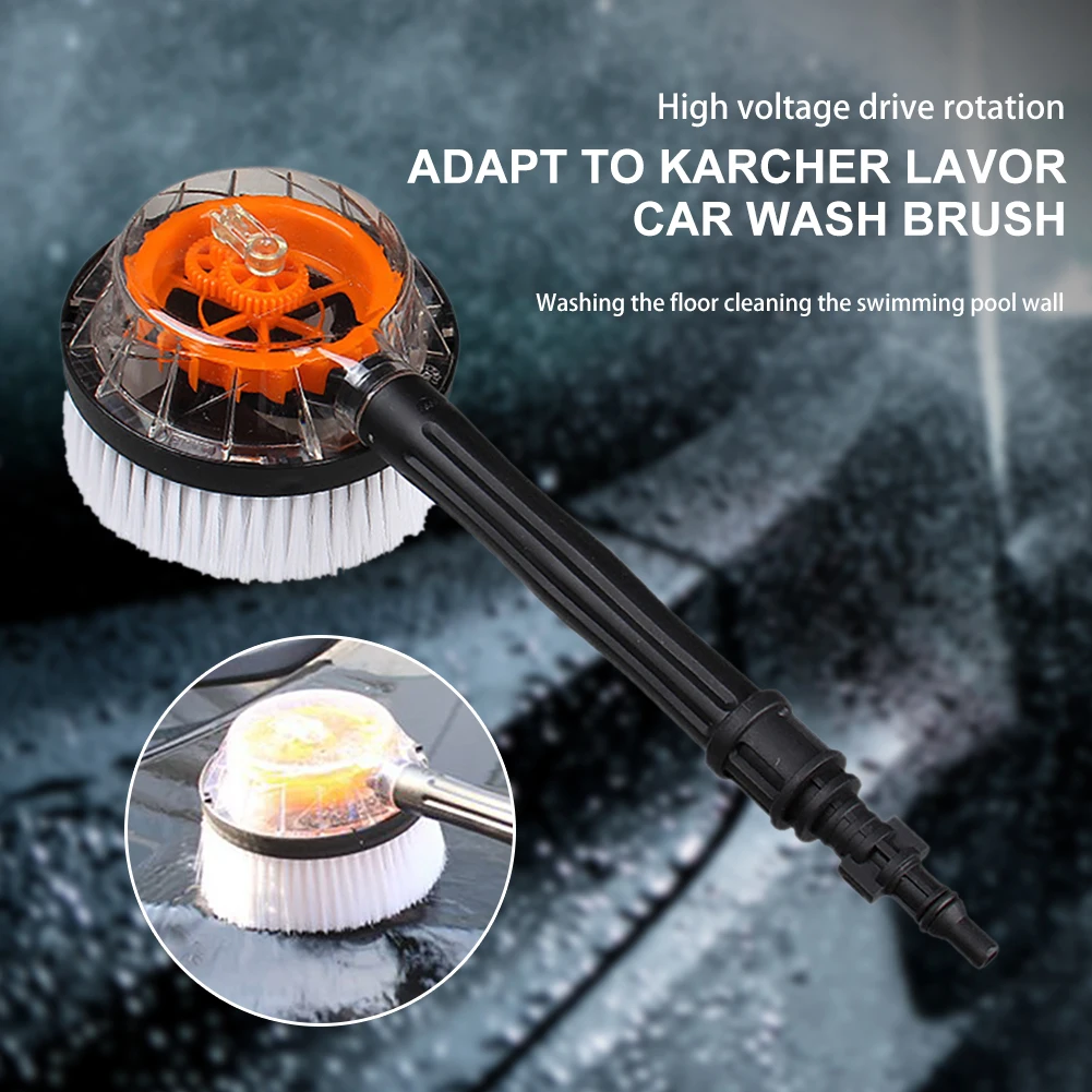 

1Set Car Wash Brush Professional Spray Rotating Brush Auto Windshield Cleaning Foam Brush With Adapter