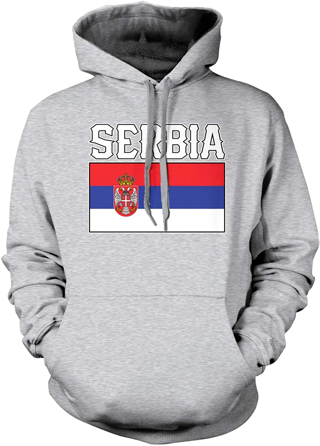 Amdesco мужская толстовка с капюшоном и флагом сербы |