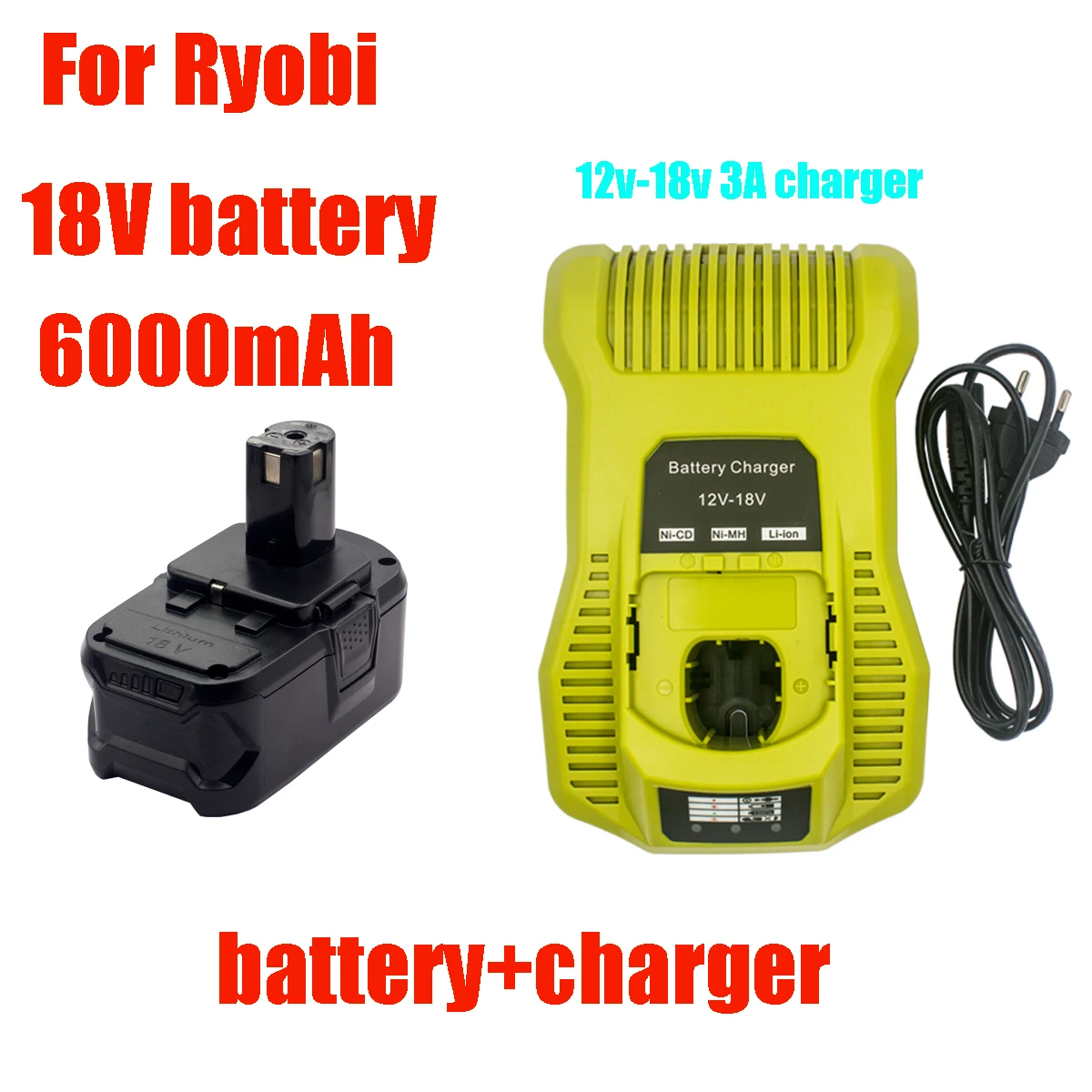 

18650 аккумуляторная батарея 18 в 6 Ач, сменная батарея Ryobi 18 в, инструмент, аккумулятор BPL1820 P108 P109 P106 P105 P104 P103 RB18