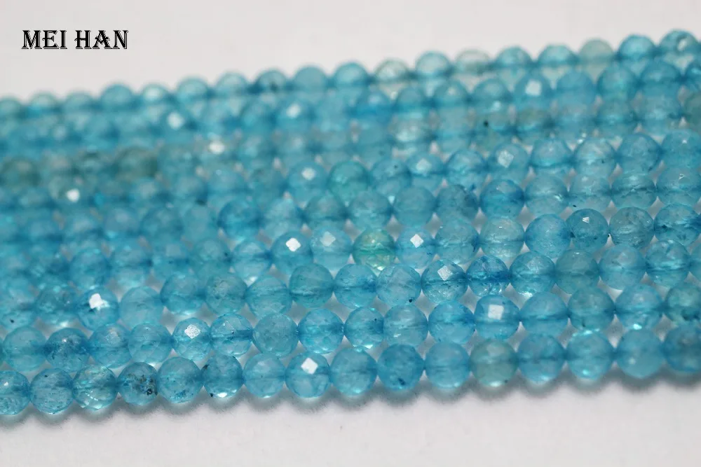 Натуральный Topaz 3,5 мм(3 шт/набор) граненые круглые бусины для изготовления ювелирных изделий натуральный камень diy ожерелье