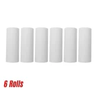 Термобумажные рулоны, 6 рулонов, 80x30 мм, бумажные рулоны для кассовых аппаратов, бумажные рулоны для супермаркетов, торговых центров, чековый принтер
