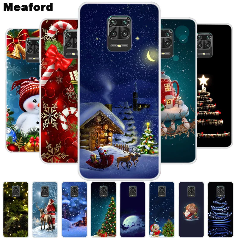

For Xiaomi Redmi Note 9 Case Christmas Cartoon Case for Xiaomi Redmi Note 9S Note 9 Pro Max Cover Redmi Note 9 Note9 Case Coque
