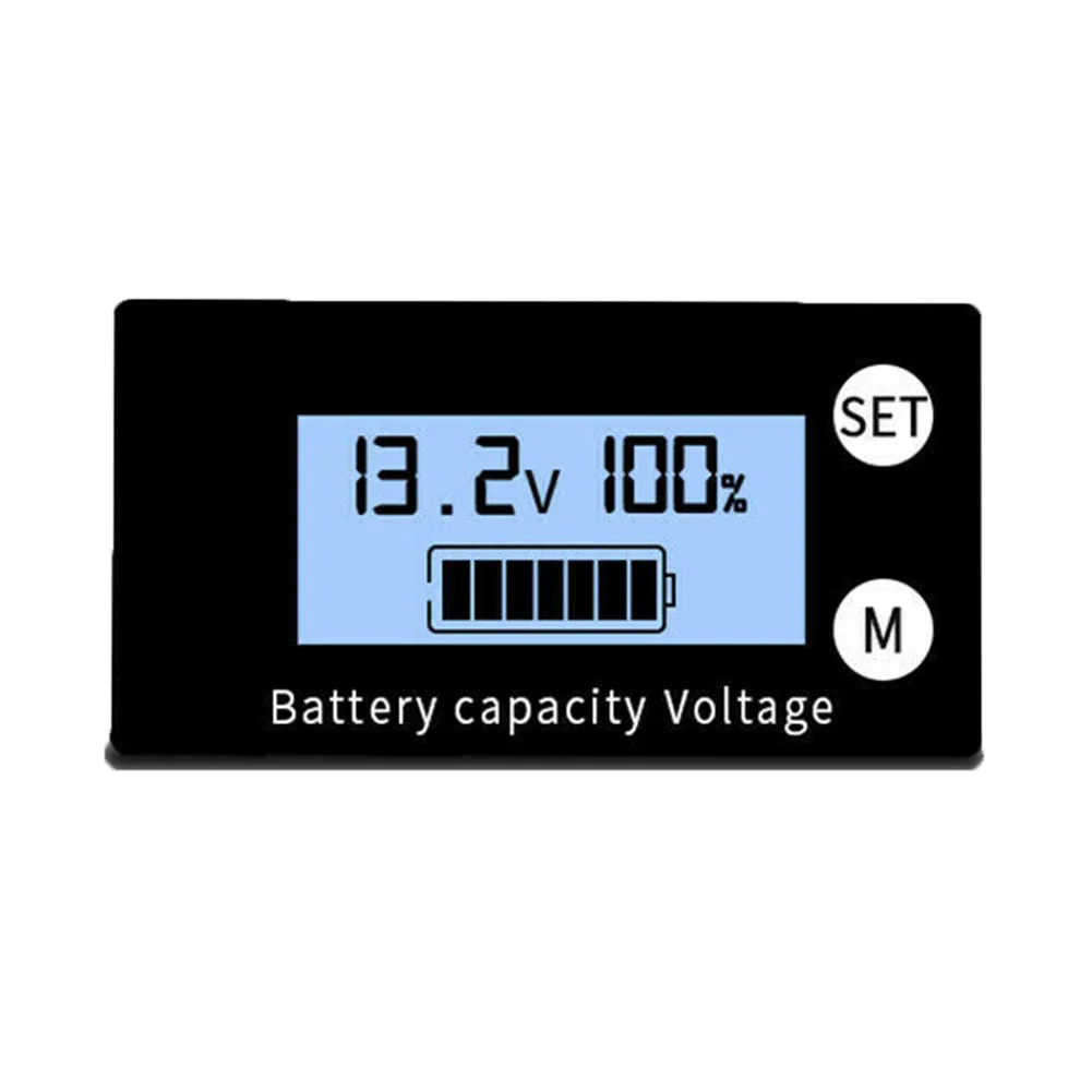 

1Pc Voltage Display DC Meter Digital Mini Voltmeter LCD 8-100V Panel Tester Battery Capacity Indicator Dust And Water Resistance