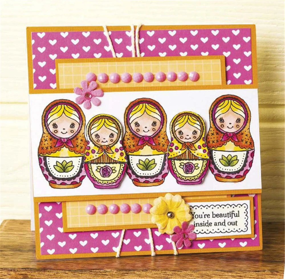 Детские куклы штампы и набор металлических штампов для скрапбукинга ремесленные