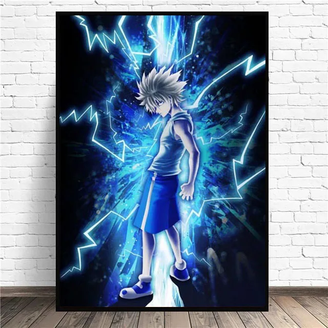 Аниме постер Hunter X Killua Zoldyck Kurapika Gon Freecss Hisoka Настенная картина Kawaii Декор для комнаты