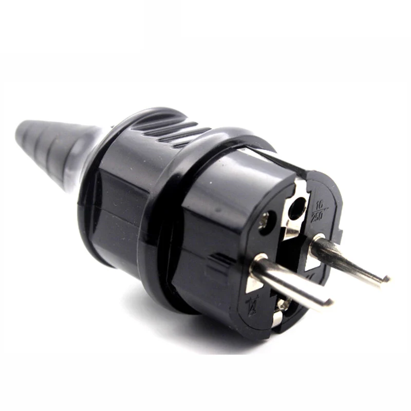 Черный Водонепроницаемый Электрический штекер европейского и французского