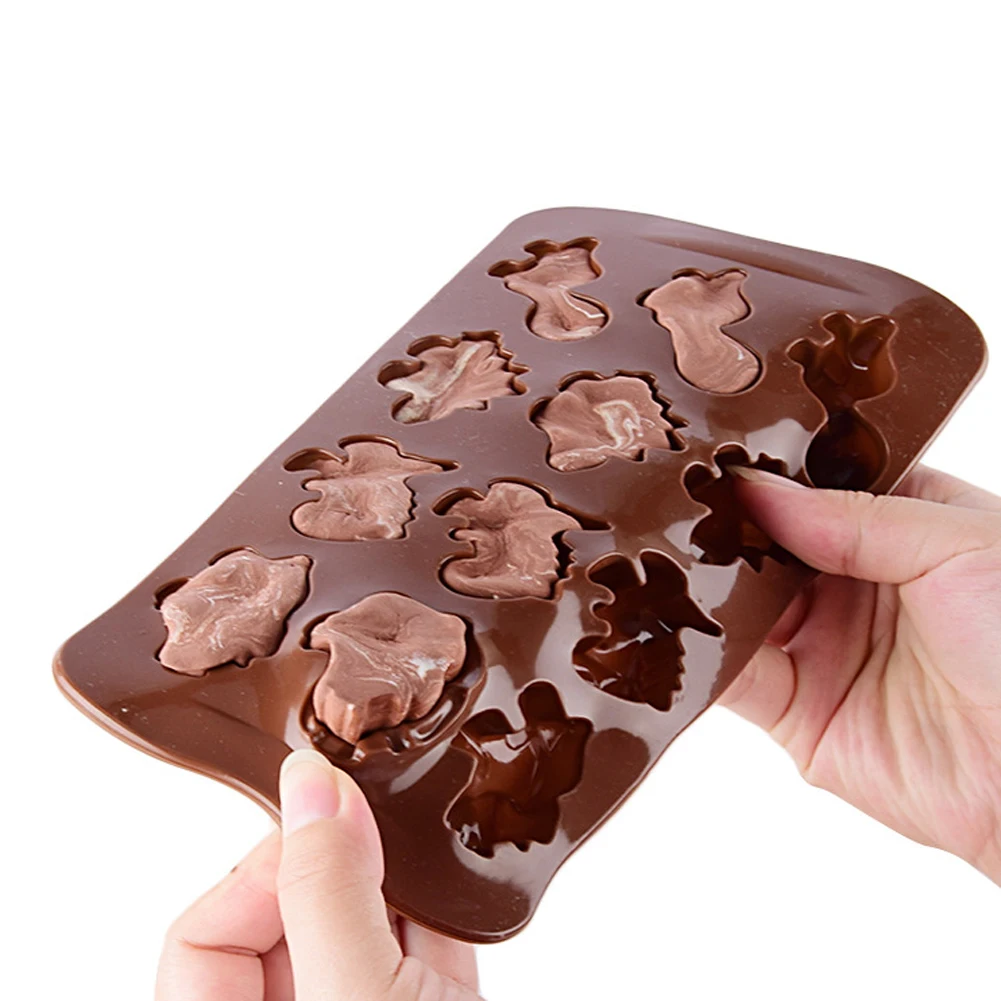 Силиконовая форма для украшения тортов 3D динозавр конфет печенья шоколада