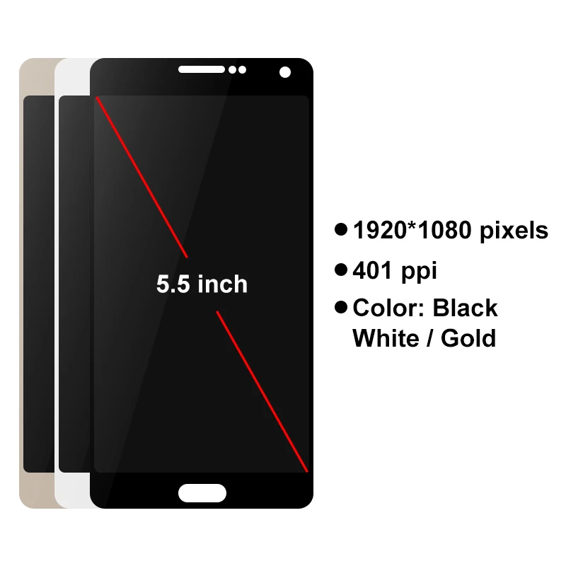 ЖК-дисплей Super AMOLED для Samsung Galaxy A7 2015 A700 A700F A700FD A7000 сенсорный экран дигитайзер