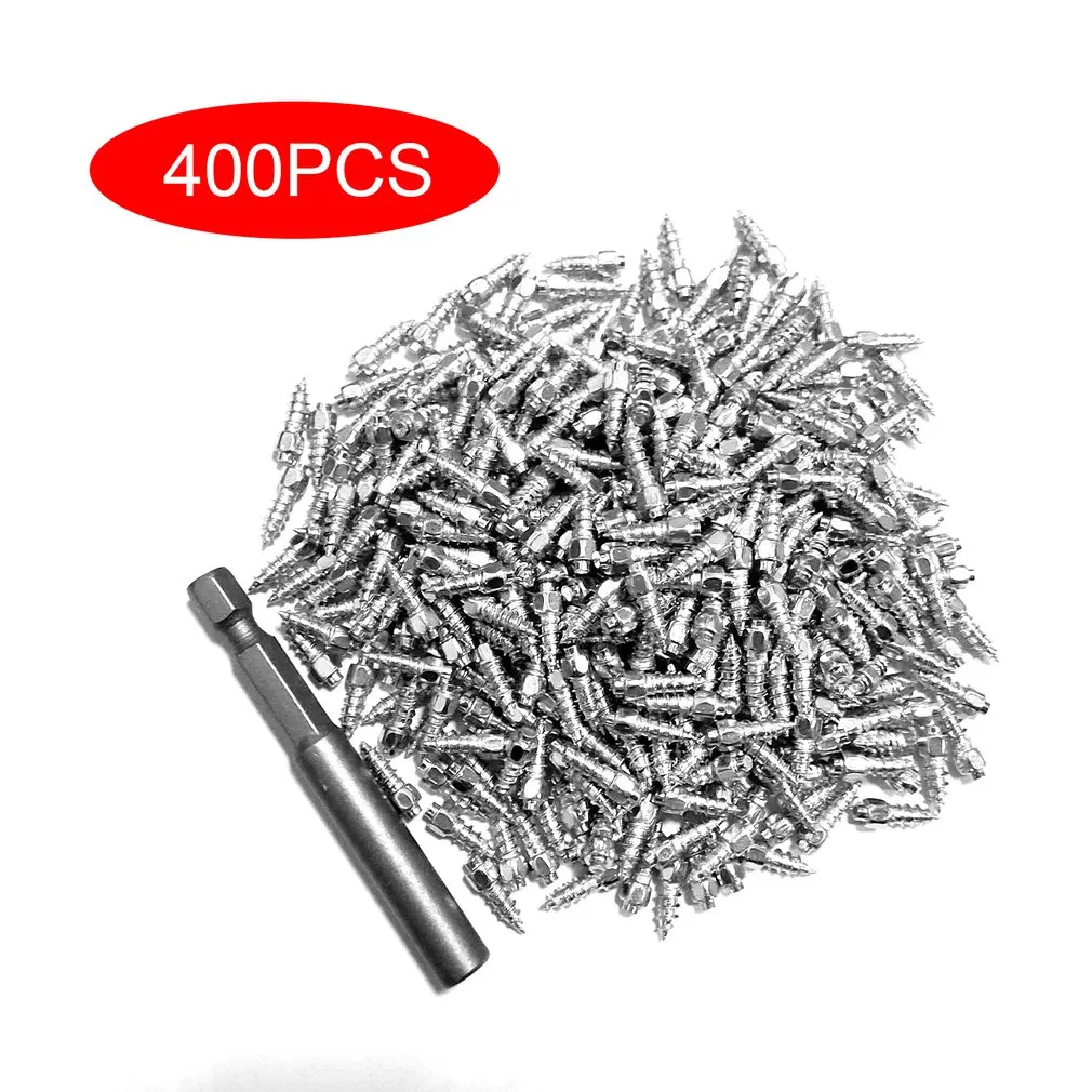 

100-400 Pcs 4x12mm Non-Slip Tungsten Steel Nails Wheel Nails Durable Tire Boltsbolts For Tires Premium Car Atv Winter Emergency
