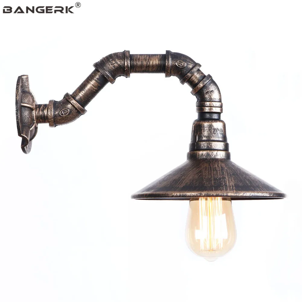 Старинная водопроводная труба Настенные светильники Лофт Декор светодиодный