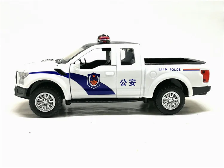 Мини-Игрушечный Грузовик 1:32 модель игрушечного автомобиля для Ford F150 Raptor звуковой светильник автомобиль детские игрушки