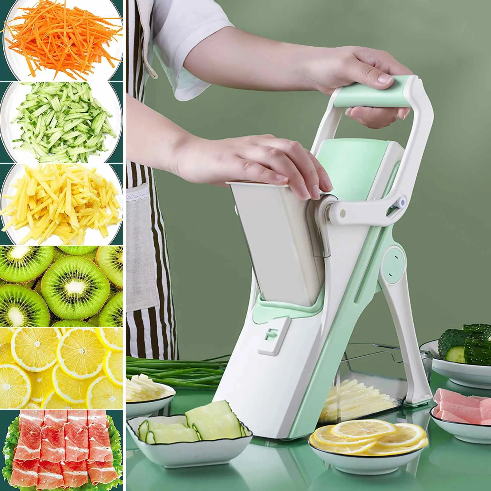 

Vegetable Fruit Slicer Grater Cutter Peeler Multifunctional Potato Carrot Shredders Chopper Drain Basket For Kitchen Accessories