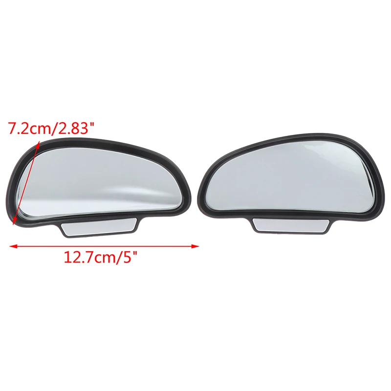 Автомобильное зеркало заднего вида черное с углом обзора 360 градусов для